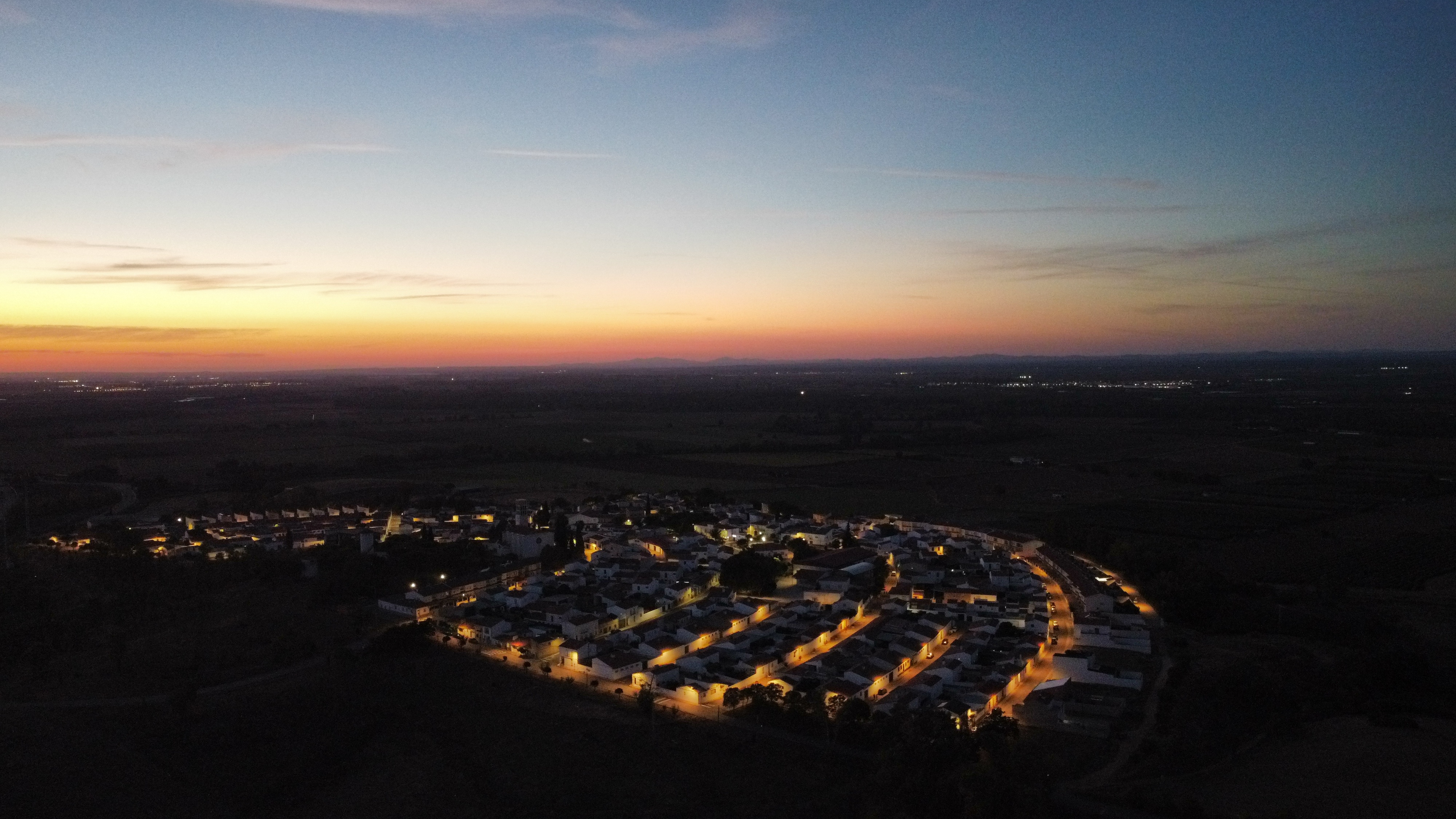 Atardecer en Guadajira.