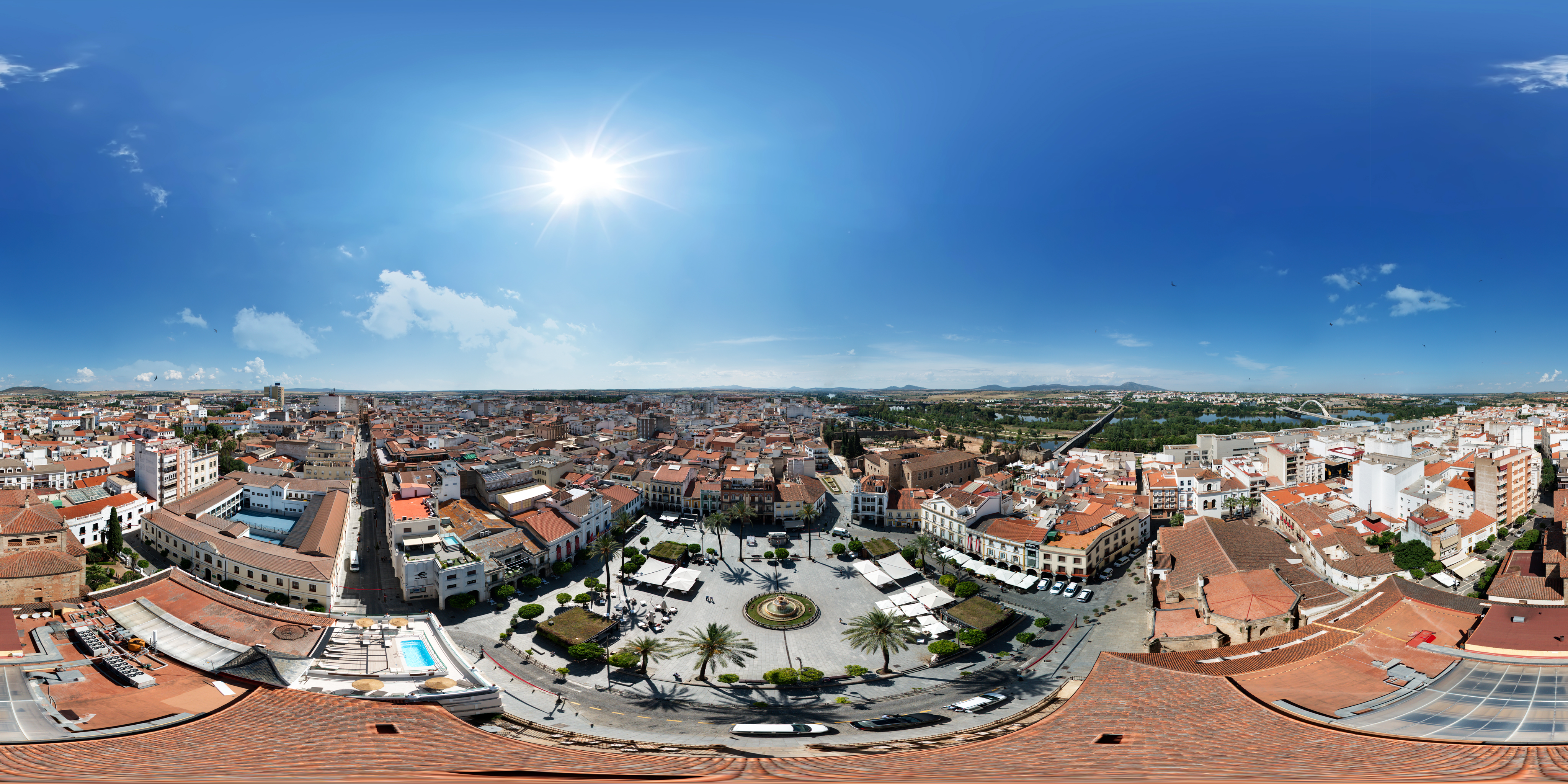 Plaza de España con Dron