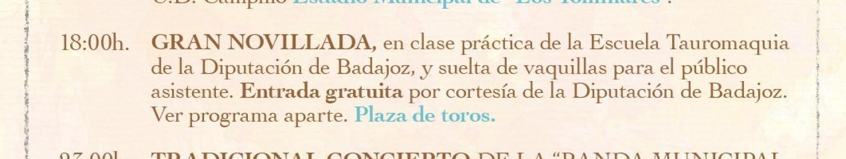 FERIAS PATRONALES DE HORNACHOS 