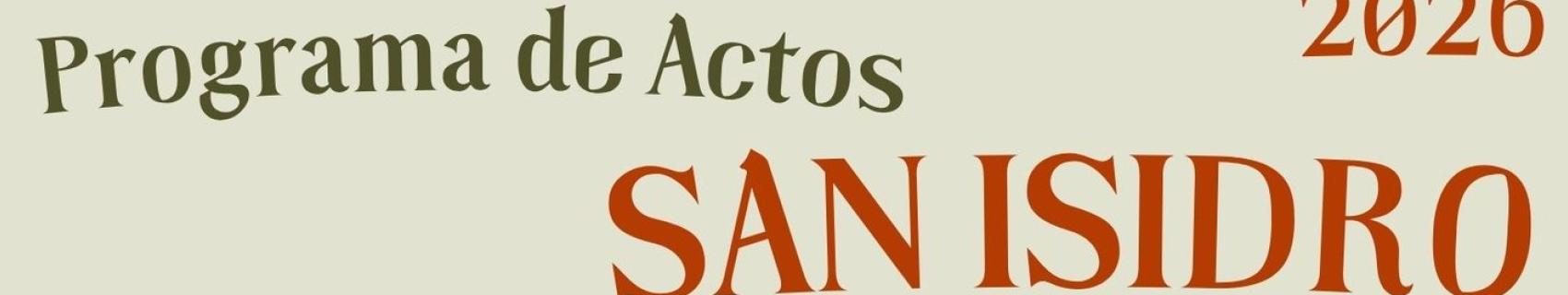 Programa de actos con motivo de la festividad de San Isidro Labrador 2026 en Hornachos