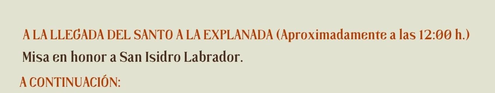 Programa de actos con motivo de la festividad de San Isidro Labrador 2026 en Hornachos