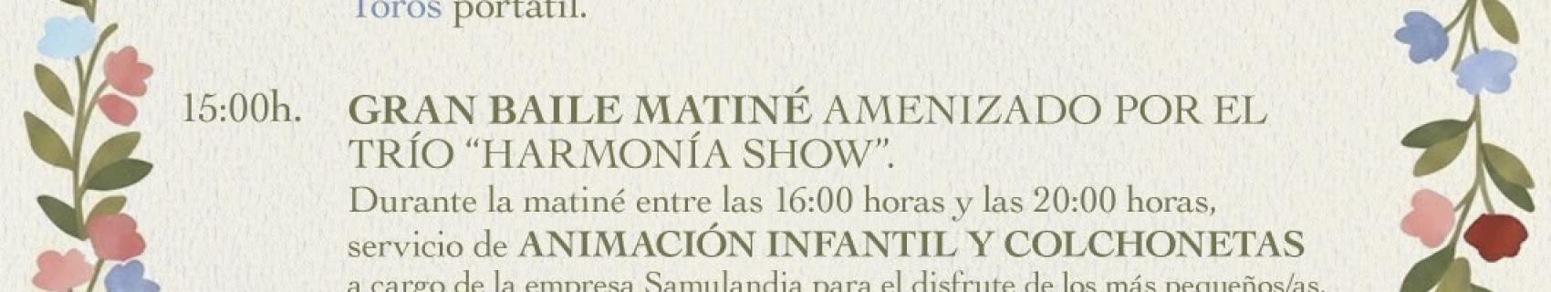 Programa de Feria y Fiestas Patronales en honor a la Virgen de los Remedios