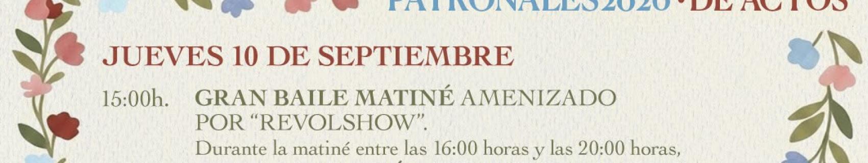 Programa de Feria y Fiestas Patronales en honor a la Virgen de los Remedios