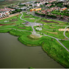 Vista aérea del Parque de las Siete Sillas