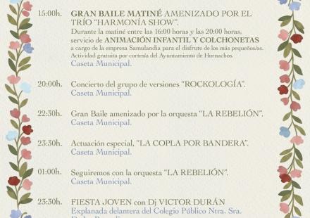 Programa de Feria y Fiestas Patronales en honor a la Virgen de los Remedios